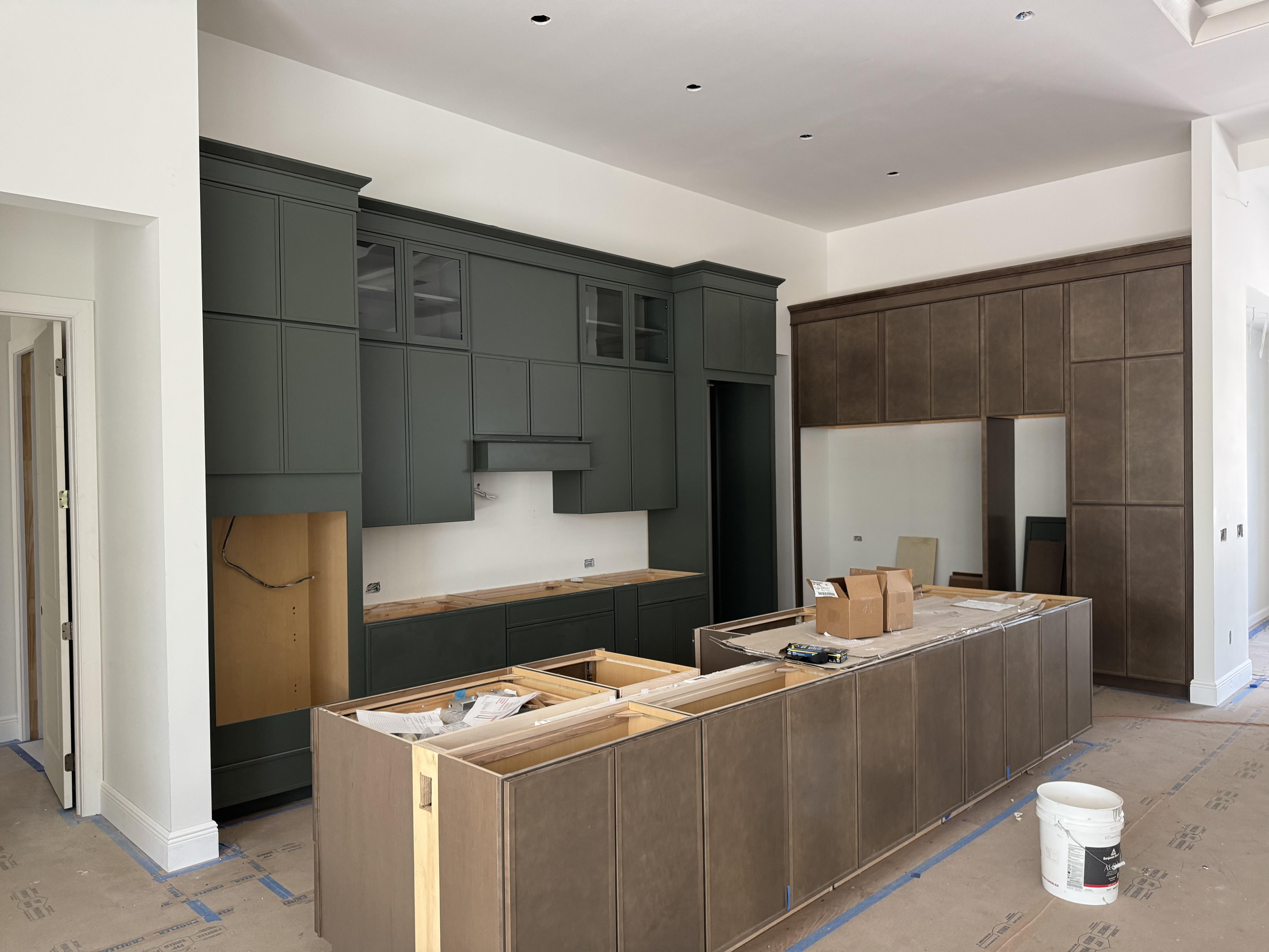 Kingsdown custom home interior finishes in progress in Sarasota